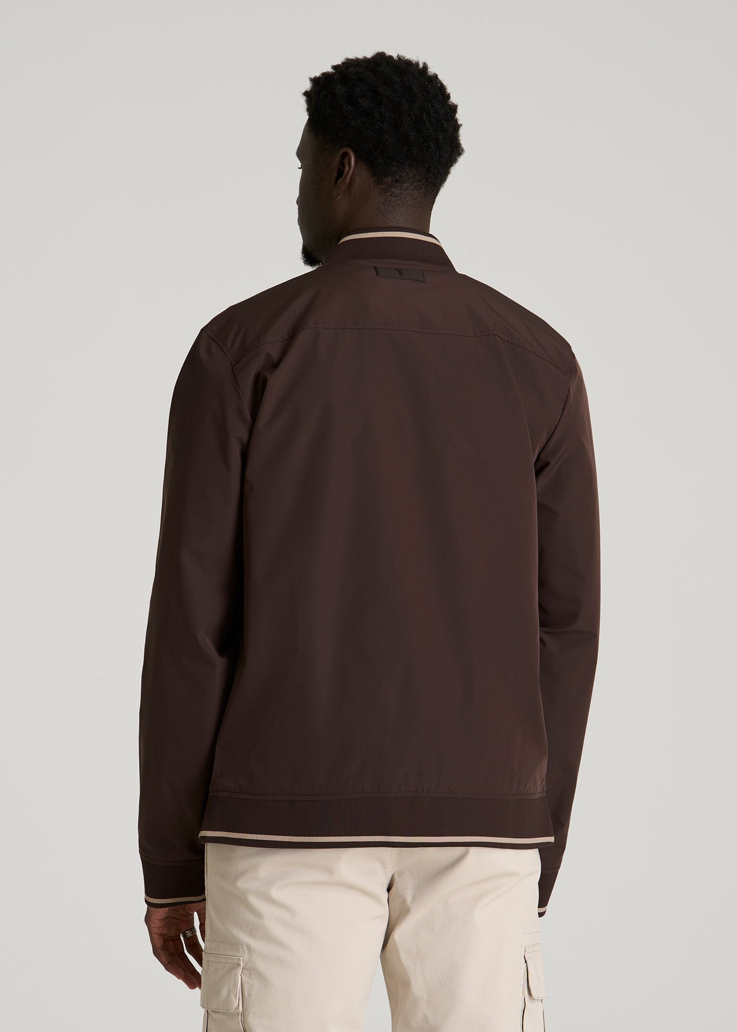 American Tall Men A.T. Bomber Jacket for Tall Men in Espresso