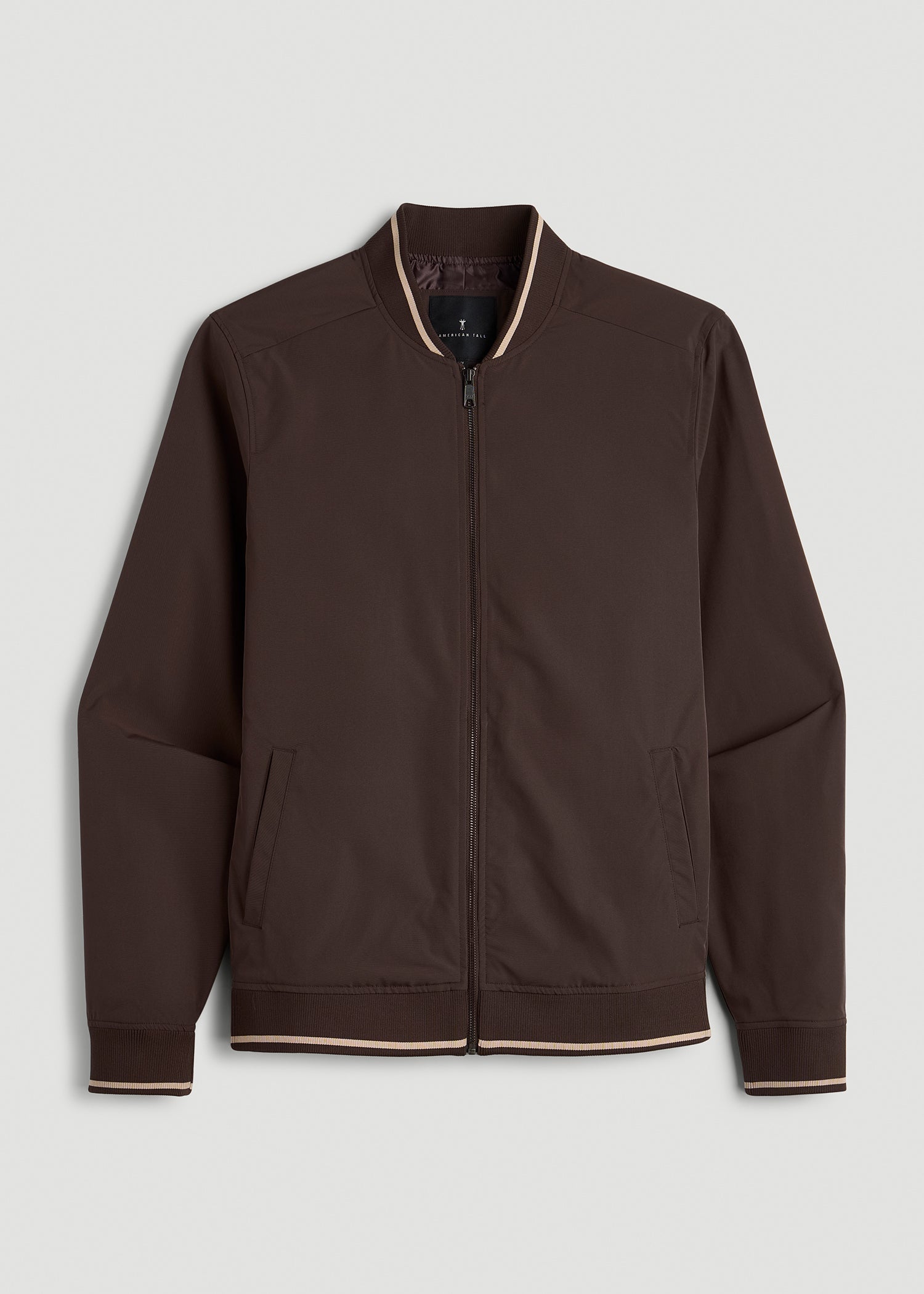 American Tall Men A.T. Bomber Jacket for Tall Men in Espresso