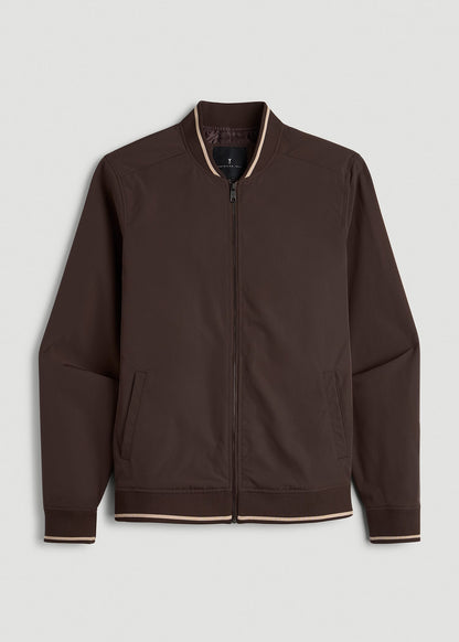 American Tall Men A.T. Bomber Jacket for Tall Men in Espresso