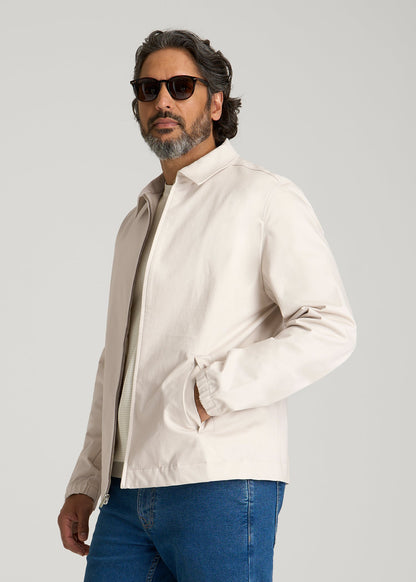 American Tall Men Harrington Jacket for Tall Men in Crystal Sand