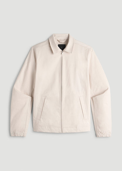 American Tall Men Harrington Jacket for Tall Men in Crystal Sand