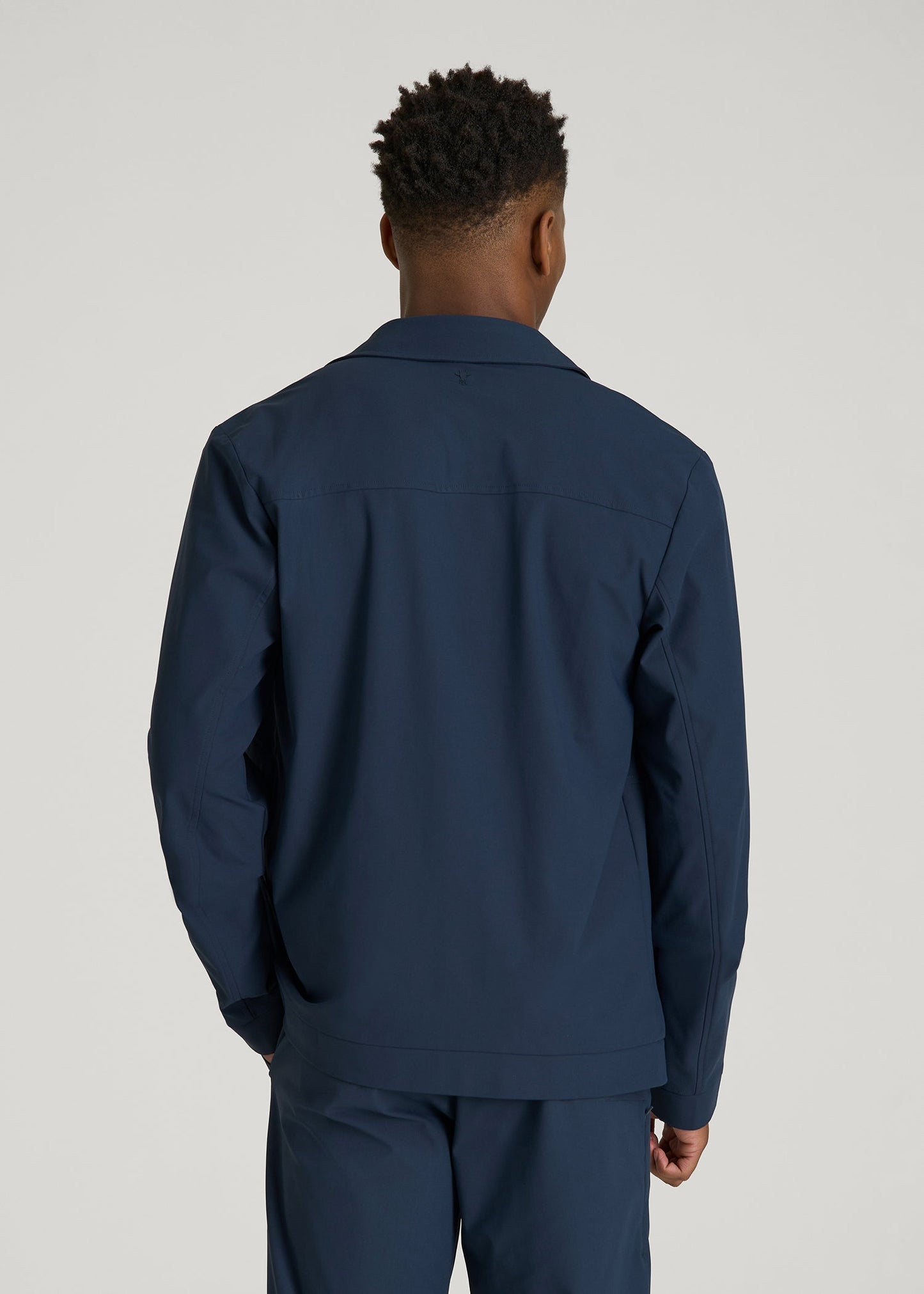 American Tall Men Traveler Bomber Jacket for Tall Men in Navy Blue