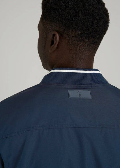 American Tall Men A.T. Bomber Jacket for Tall Men in Navy