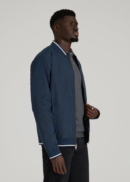 American Tall Men A.T. Bomber Jacket for Tall Men in Navy