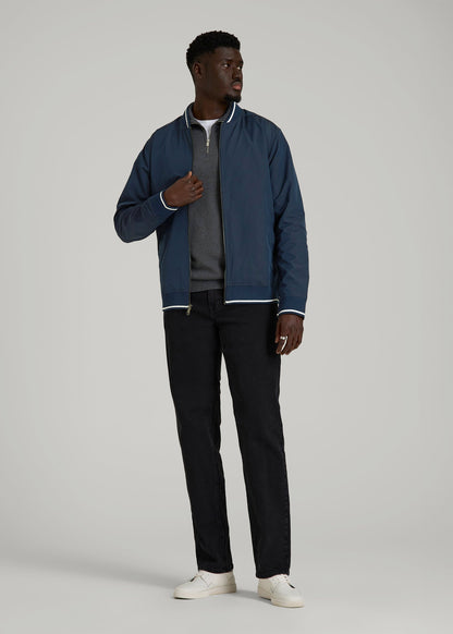 American Tall Men A.T. Bomber Jacket for Tall Men in Navy