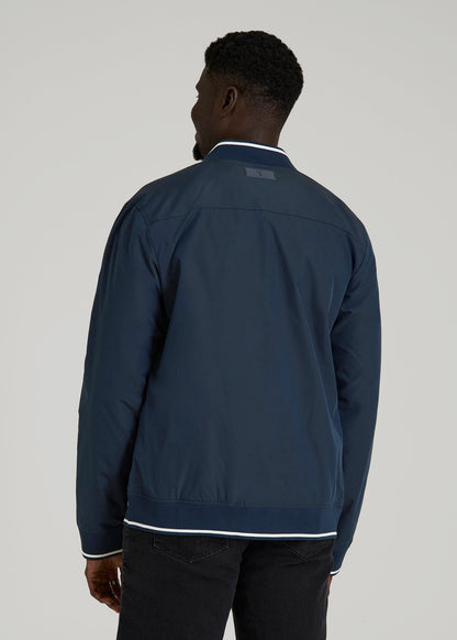 American Tall Men A.T. Bomber Jacket for Tall Men in Navy