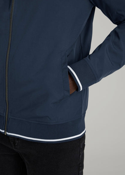 American Tall Men A.T. Bomber Jacket for Tall Men in Navy