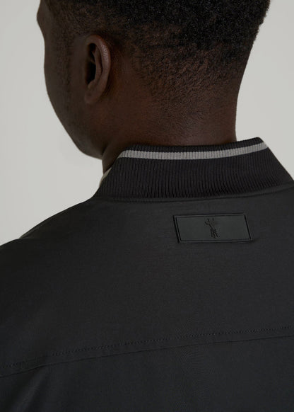American Tall Men A.T. Bomber Jacket for Tall Men in Black
