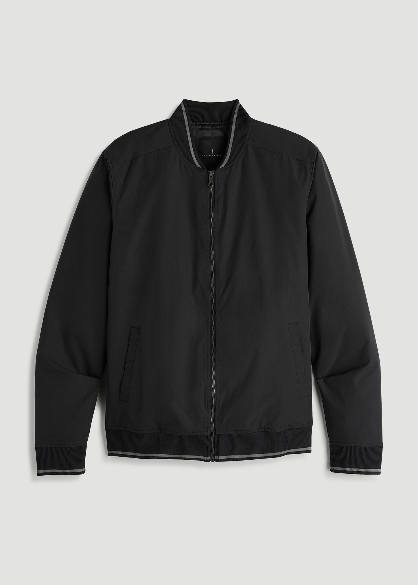 American Tall Men A.T. Bomber Jacket for Tall Men in Black