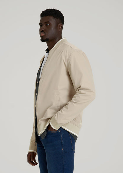 American Tall Men A.T. Bomber Jacket for Tall Men in Desert Khaki