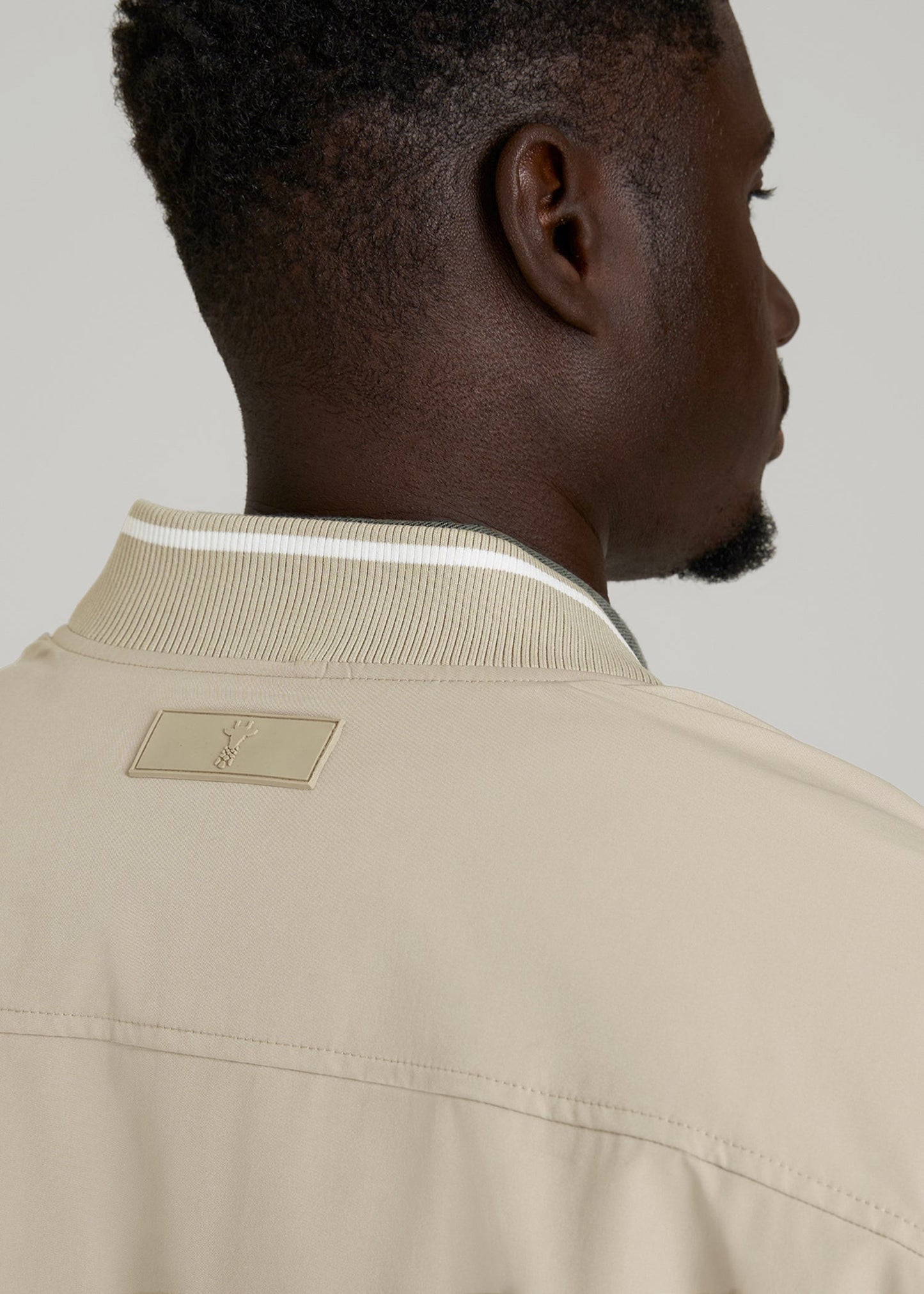 American Tall Men A.T. Bomber Jacket for Tall Men in Desert Khaki