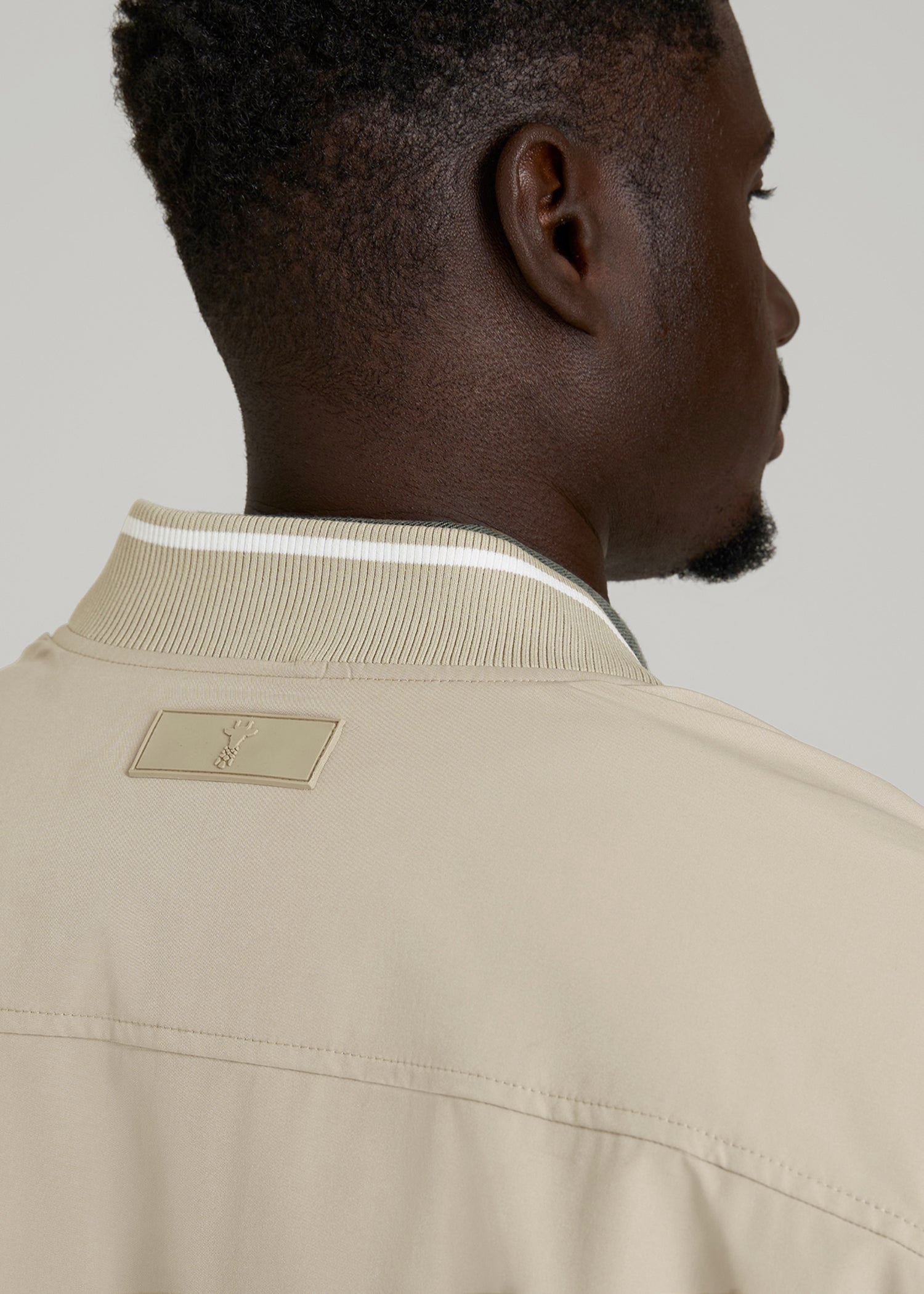 American Tall Men A.T. Bomber Jacket for Tall Men in Desert Khaki
