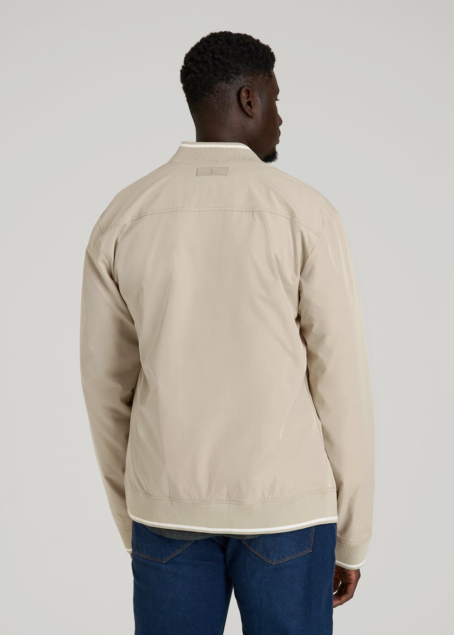 American Tall Men A.T. Bomber Jacket for Tall Men in Desert Khaki