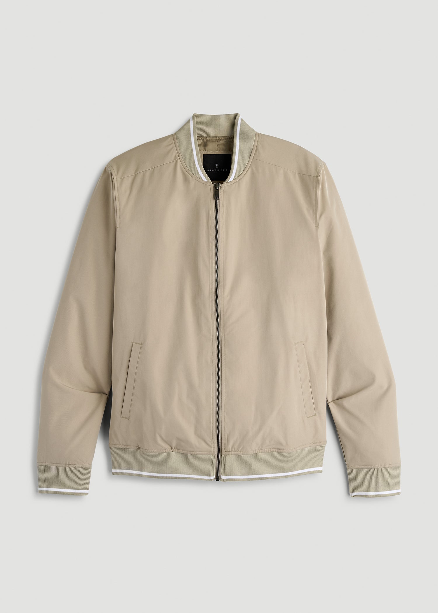 American Tall Men A.T. Bomber Jacket for Tall Men in Desert Khaki