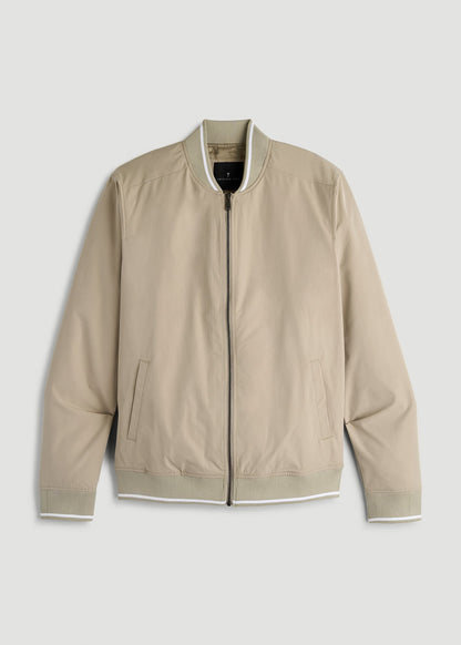 American Tall Men A.T. Bomber Jacket for Tall Men in Desert Khaki