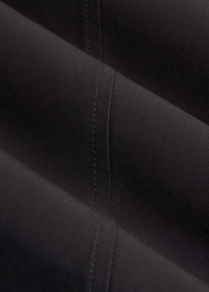 American Tall Men Zip Trench Coat for Tall Men in Black