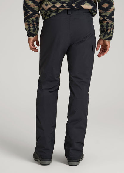 American Tall Men Snow Pants for Tall Men in Black