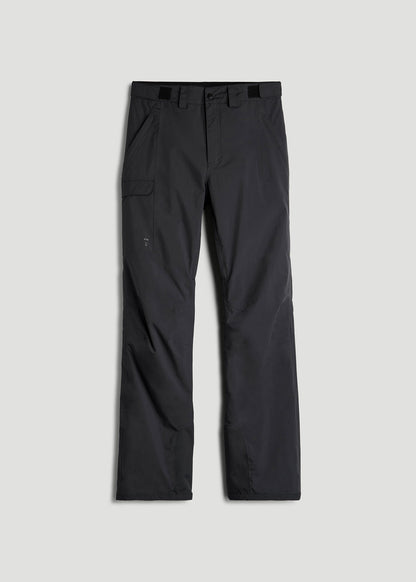 American Tall Men Snow Pants for Tall Men in Black