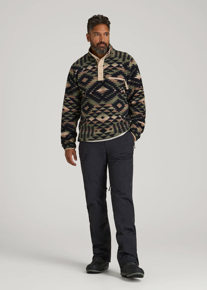 American Tall Men Snow Pants for Tall Men in Black