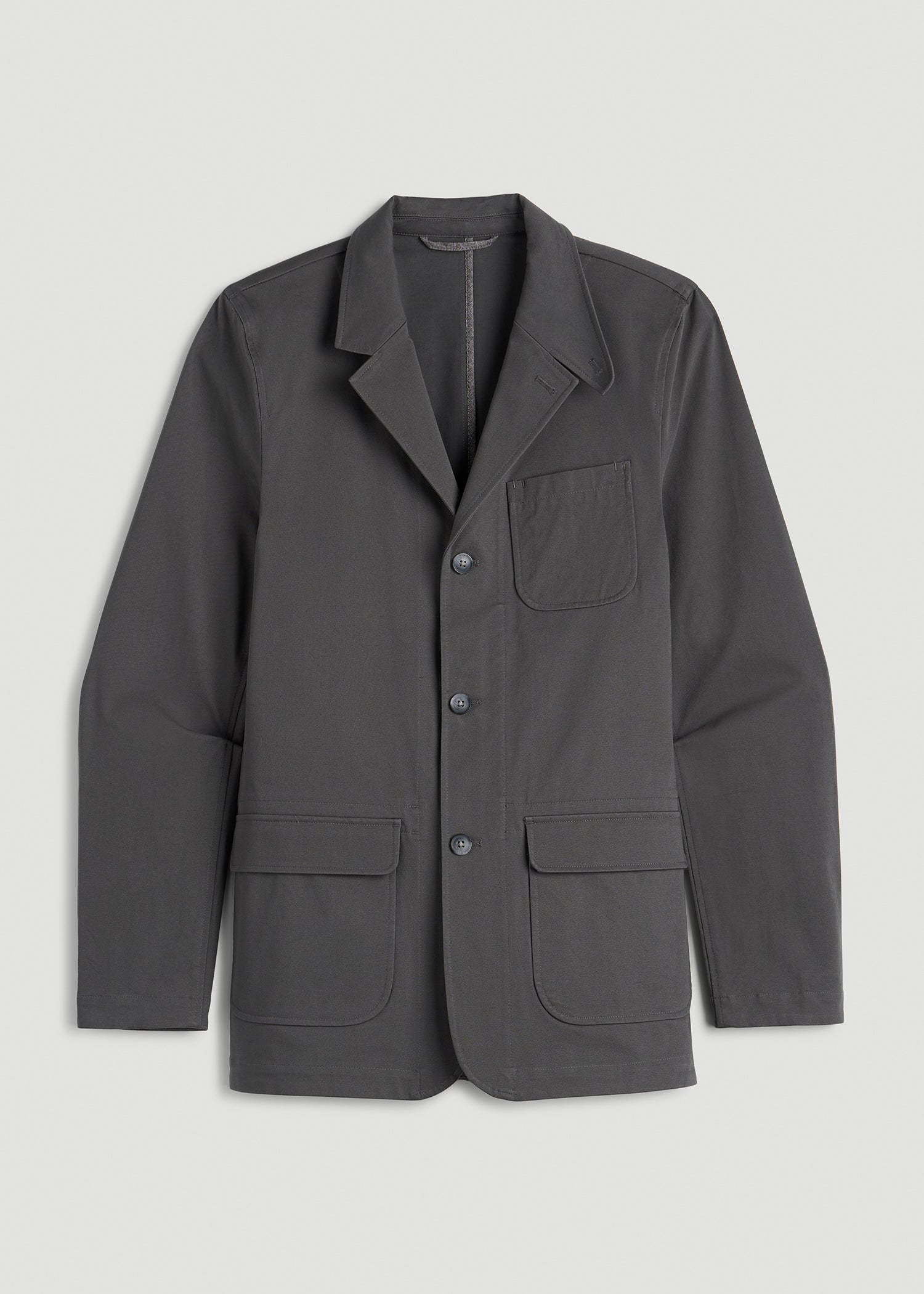 American Tall Men Stretch Commuter Chino Sport Coat for Tall Men in Slate