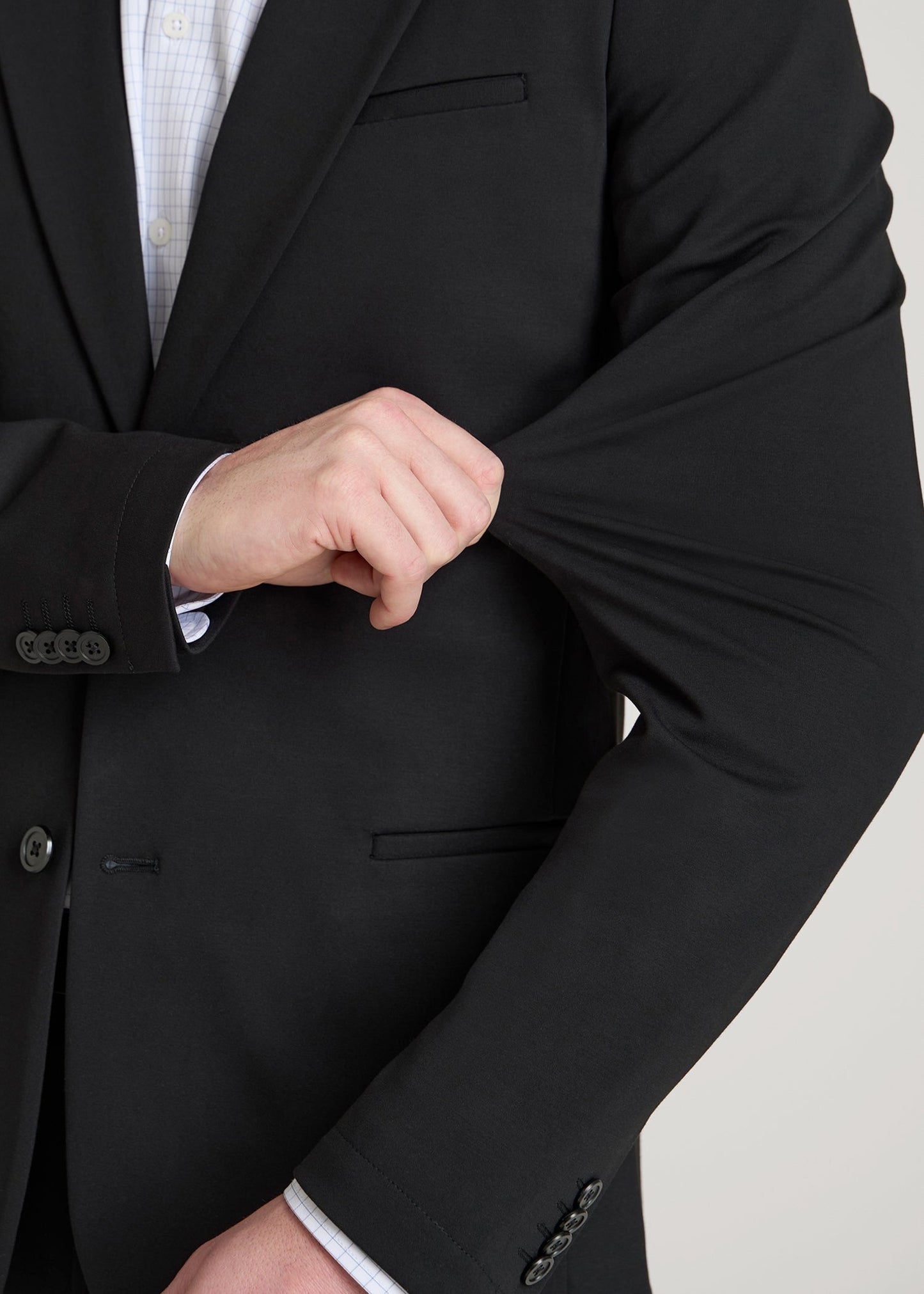 American Tall Men Flex Tech Suit Jacket for Tall Men in Black