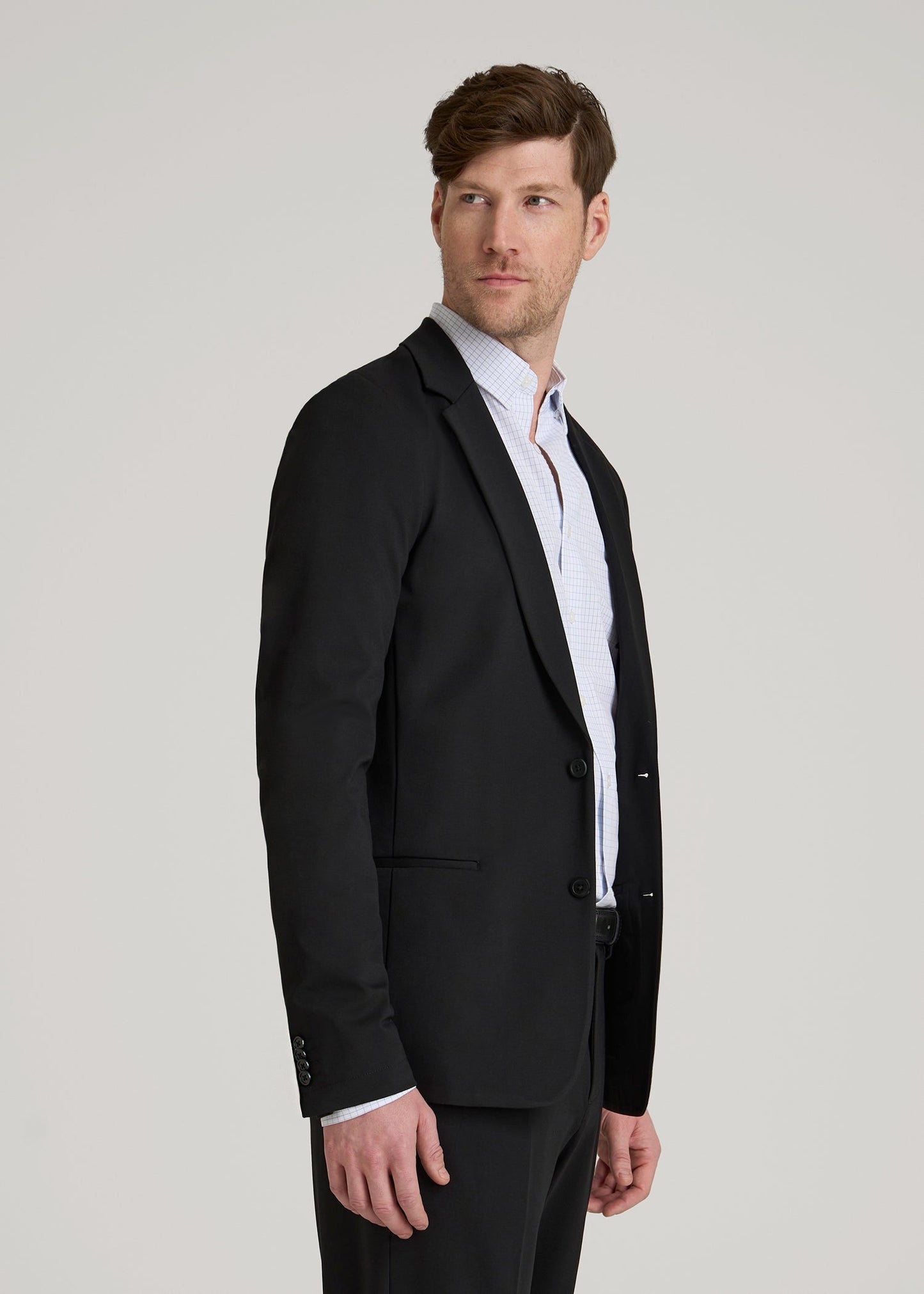 American Tall Men Flex Tech Suit Jacket for Tall Men in Black