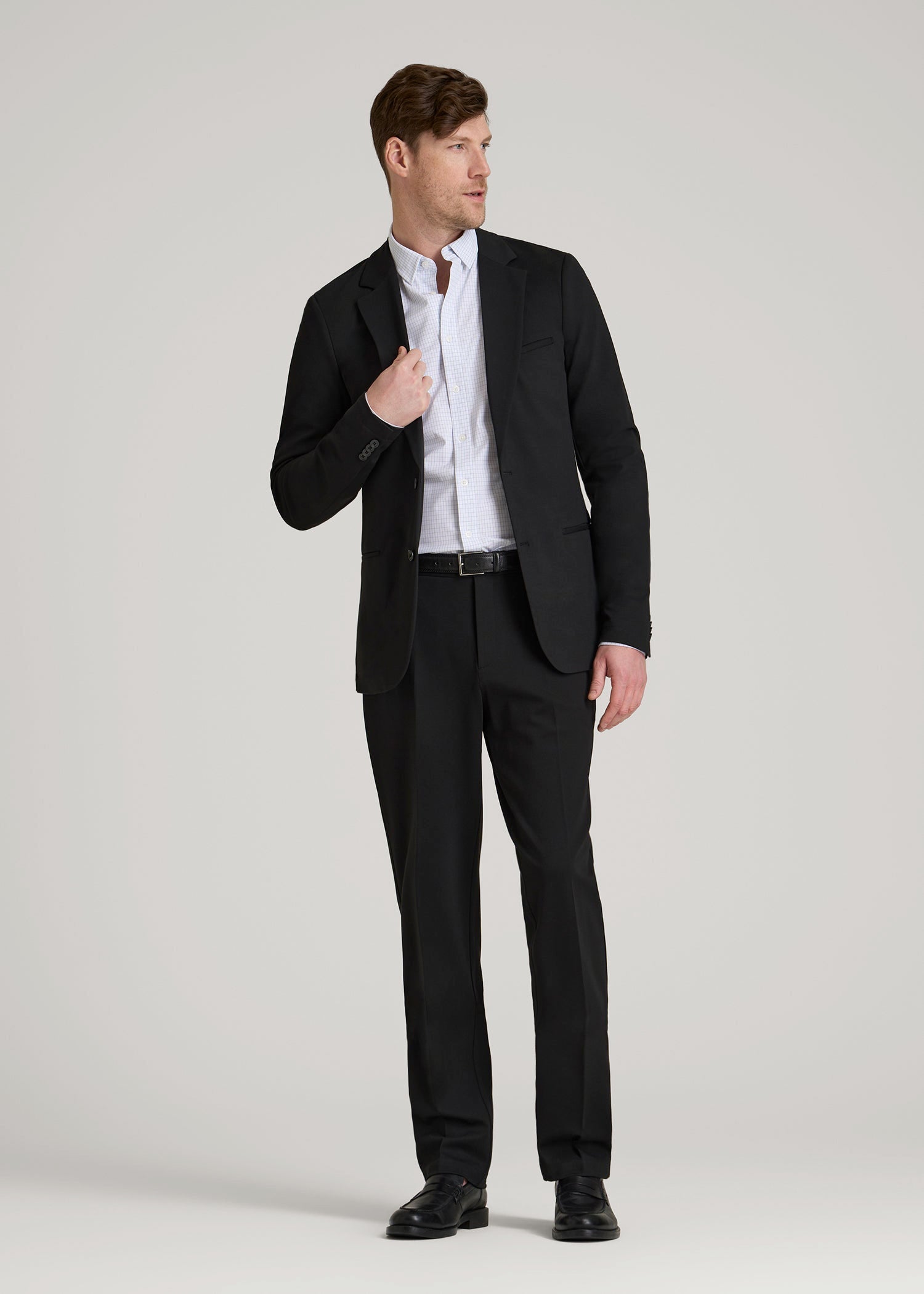 American Tall Men Flex Tech Suit Jacket for Tall Men in Black