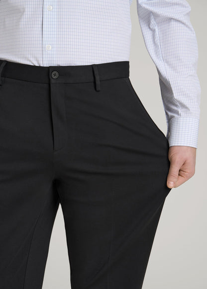 American Tall Men Flex Tech Suit Pants for Tall Men in Black