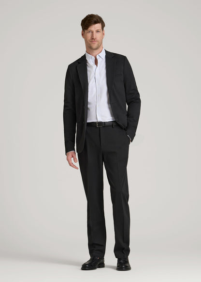 American Tall Men Flex Tech Suit Pants for Tall Men in Black