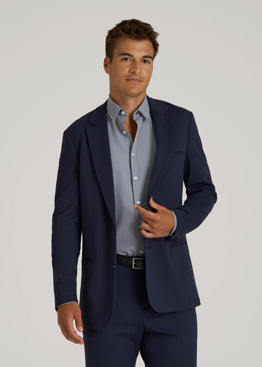 American Tall Men Flex Tech Suit Jacket for Tall Men in Navy