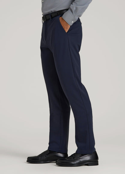 American Tall Men Flex Tech Suit Pants for Tall Men in Navy