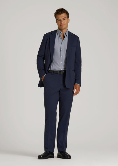 American Tall Men Flex Tech Suit Pants for Tall Men in Navy