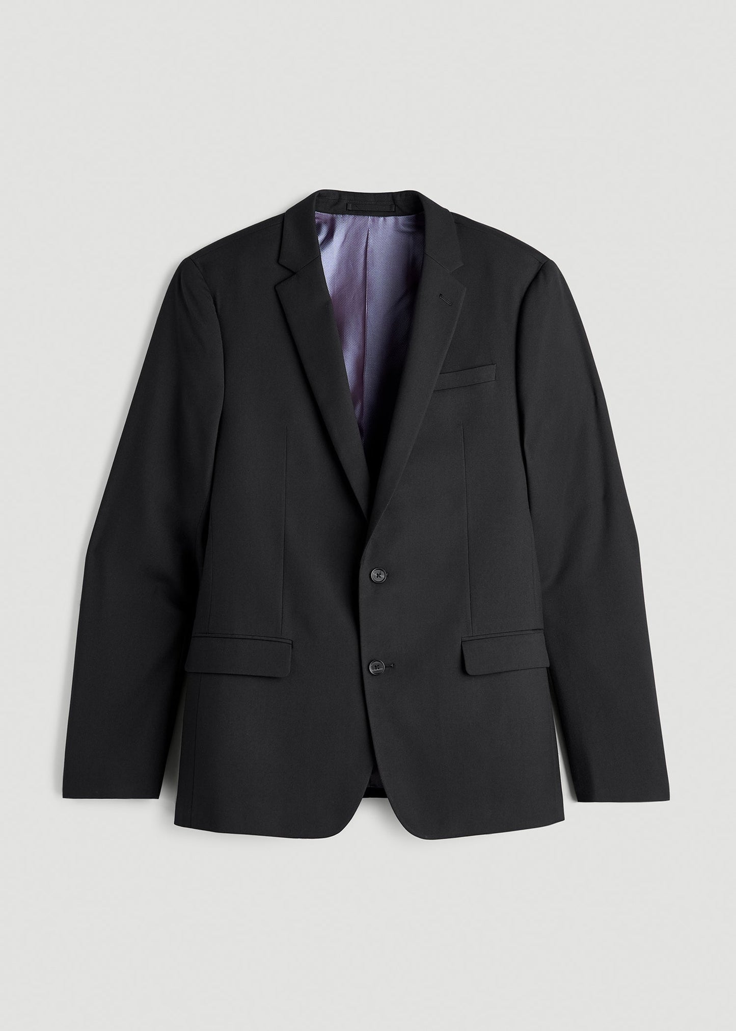 American Tall Men Suit Jacket for Tall Men in Black
