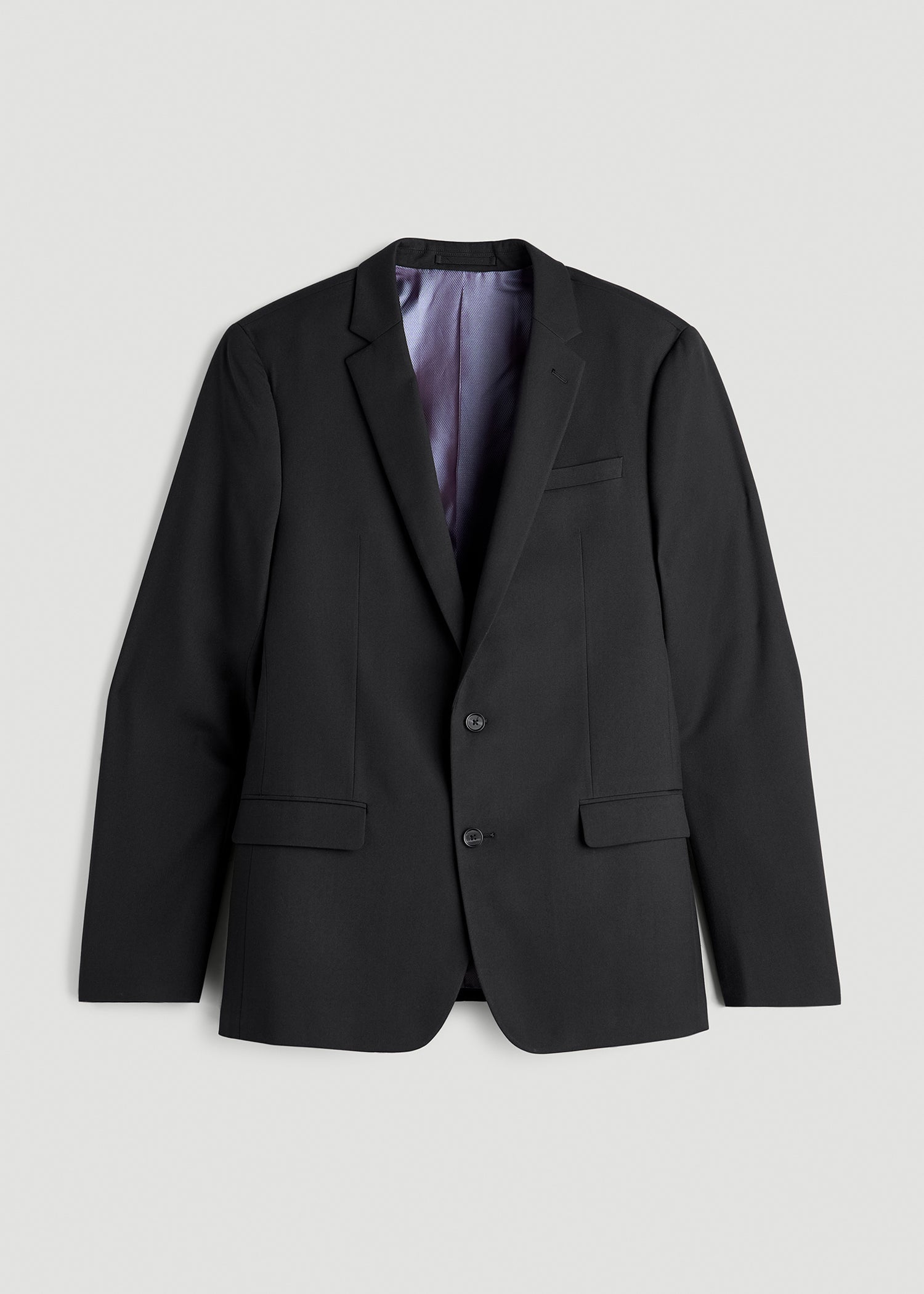 American Tall Men Suit Jacket for Tall Men in Black