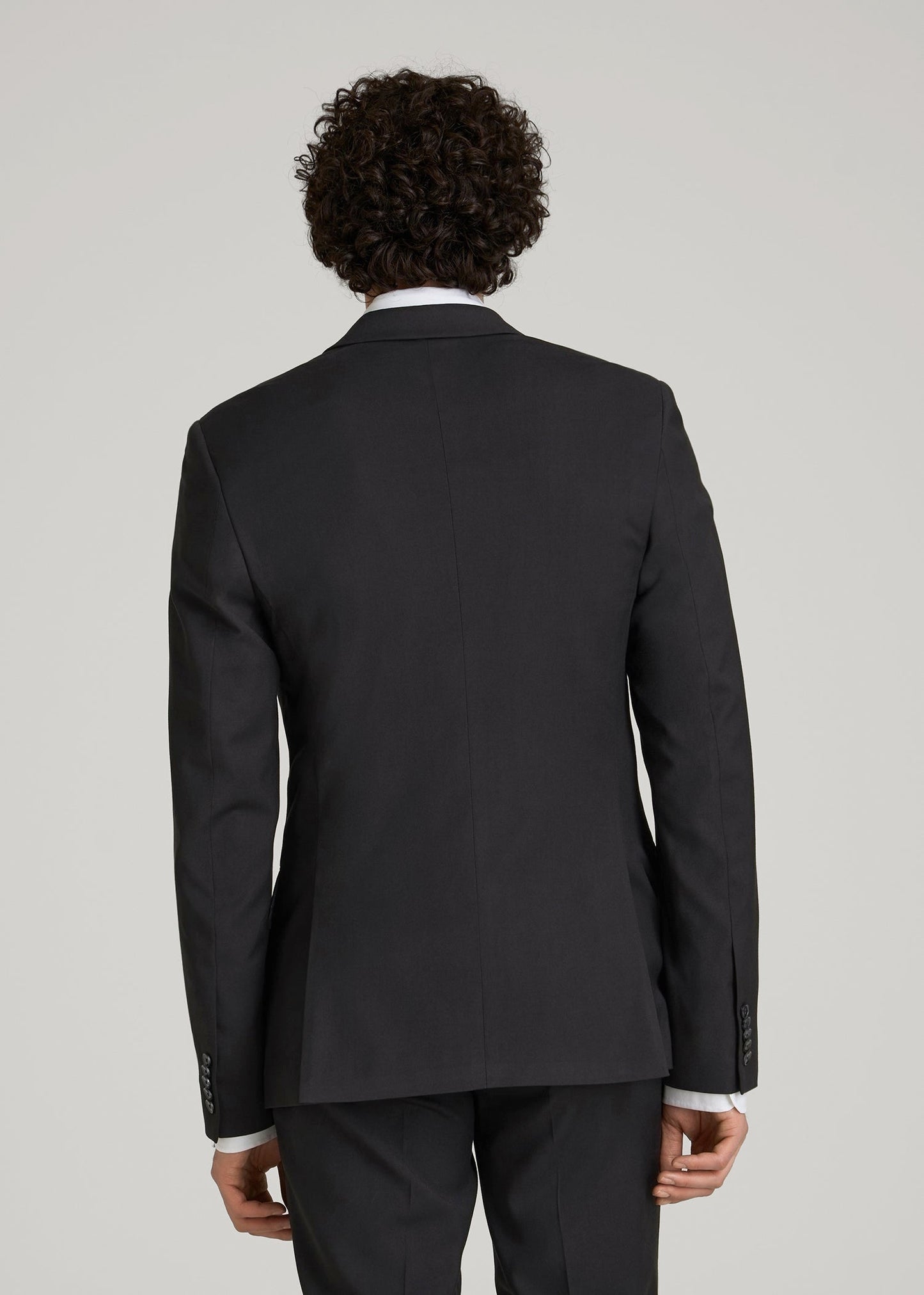 American Tall Men Suit Jacket for Tall Men in Black