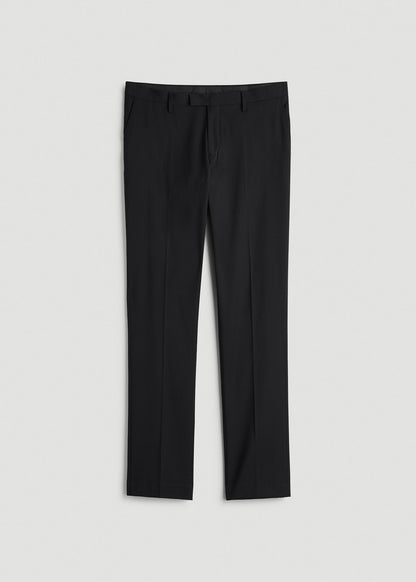 American Tall Men Suit Trousers for Tall Men in Black