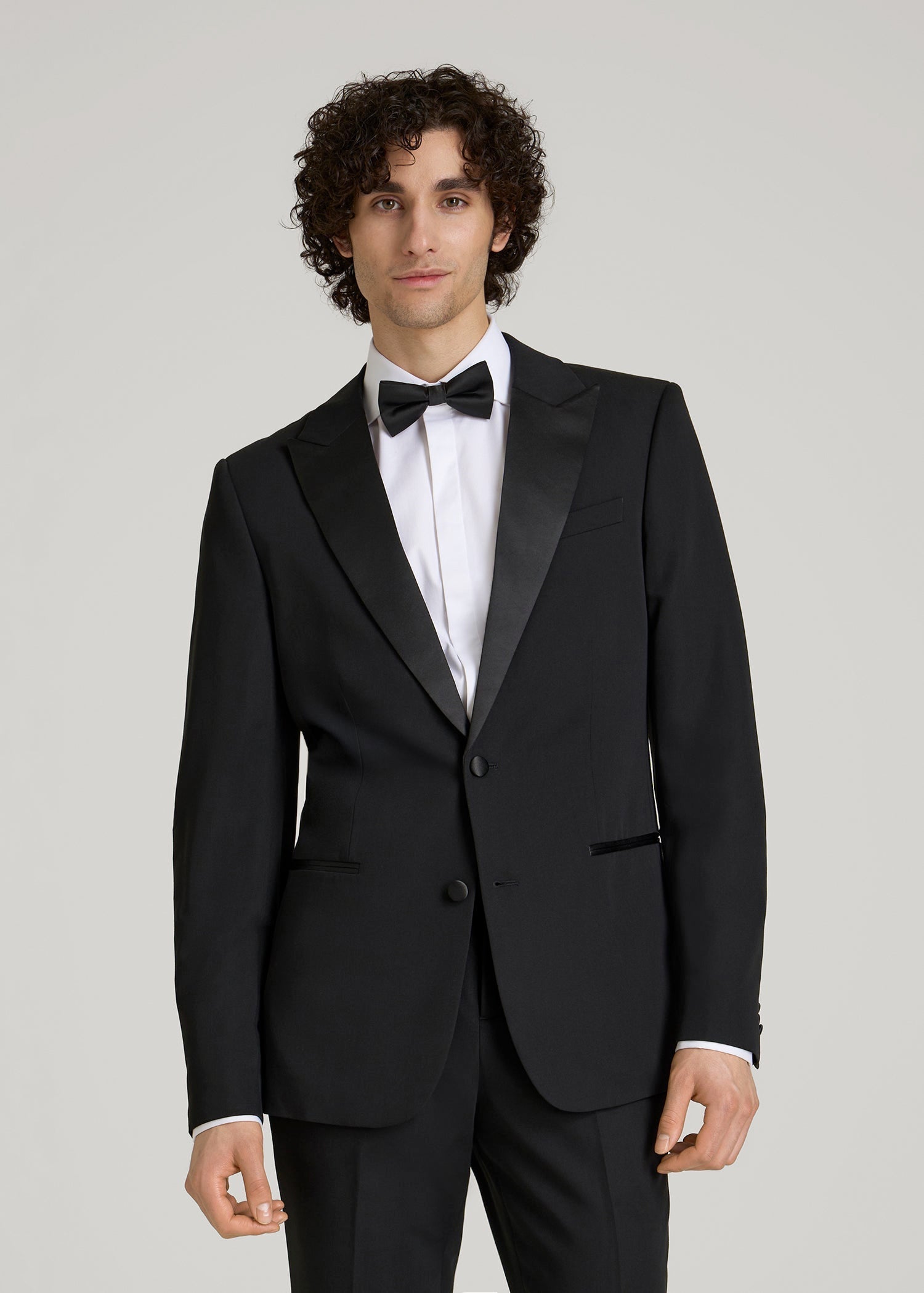 American Tall Men Tuxedo Jacket for Tall Men in Black