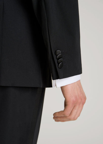 American Tall Men Tuxedo Jacket for Tall Men in Black
