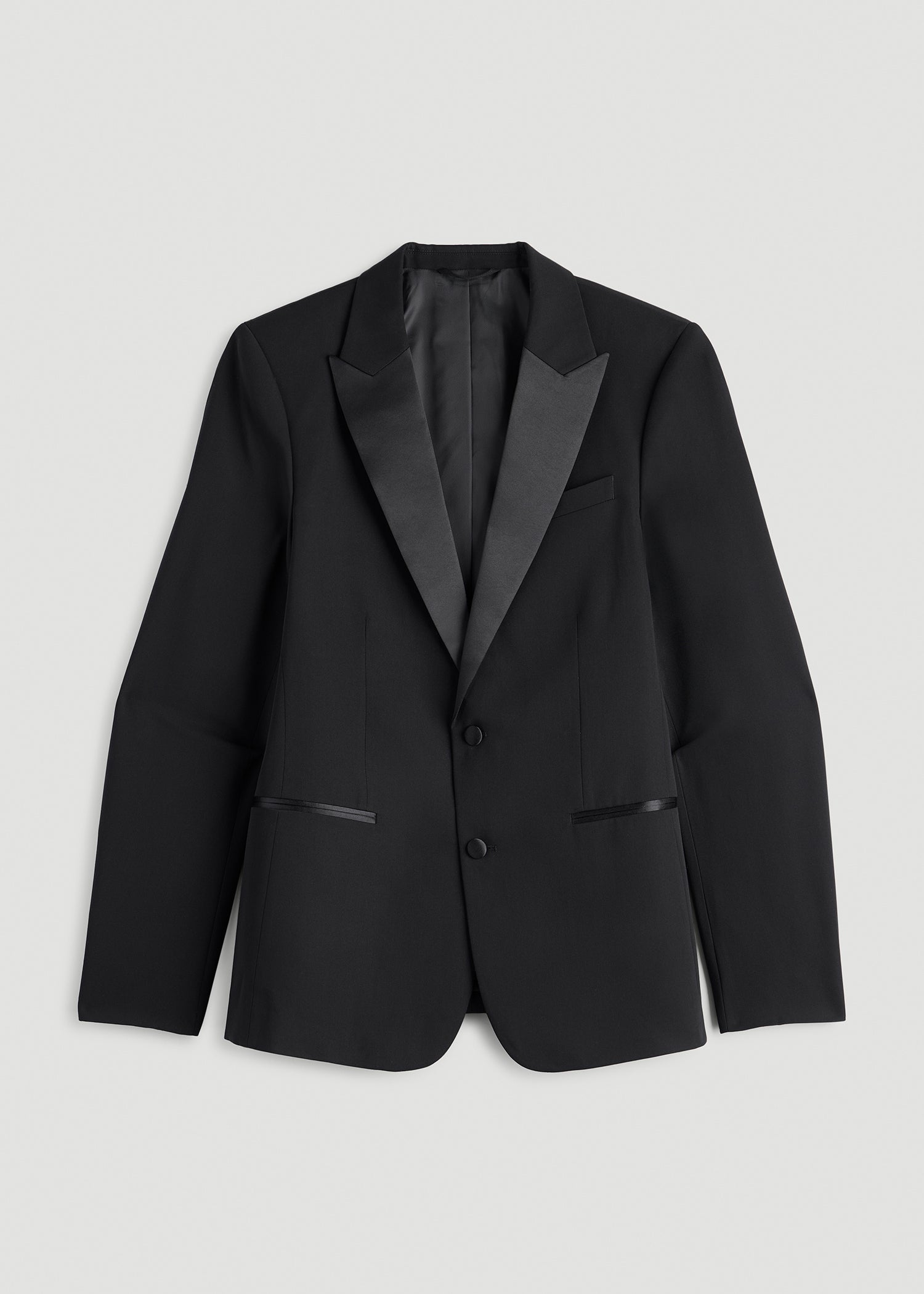 American Tall Men Tuxedo Jacket for Tall Men in Black