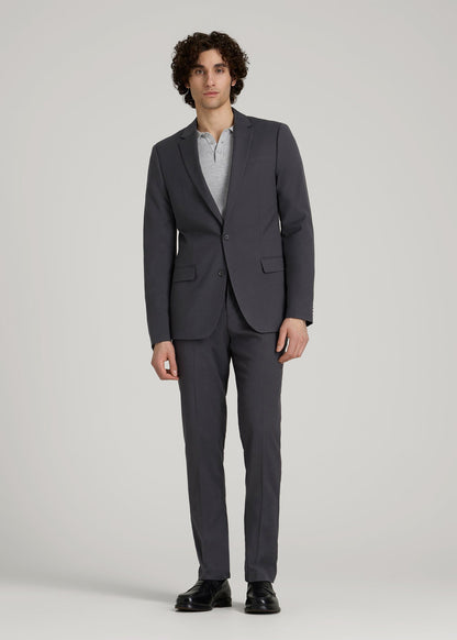 American Tall Men Suit Jacket for Tall Men in Mid Grey