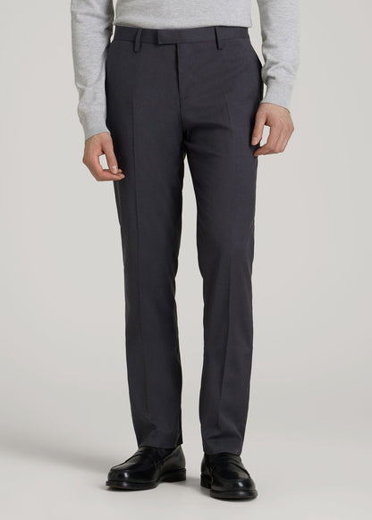American Tall Men Suit Trousers for Tall Men in Mid Grey