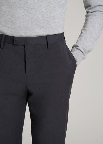 American Tall Men Suit Trousers for Tall Men in Mid Grey