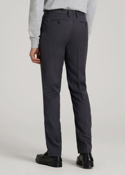 American Tall Men Suit Trousers for Tall Men in Mid Grey