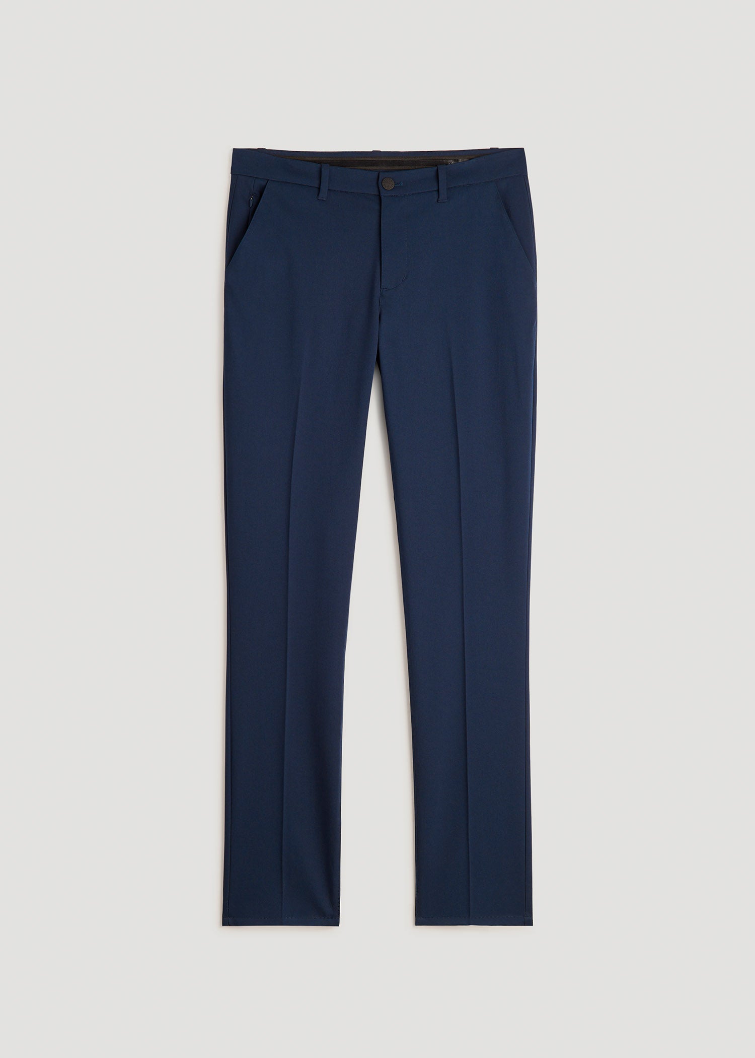 American Tall Men TAPERED-FIT Stretch Dress Pants for Tall Men in Charcoal Heather