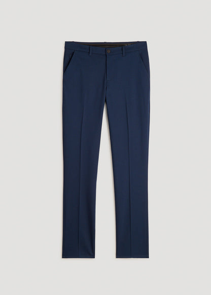 American Tall Men TAPERED-FIT Stretch Dress Pants for Tall Men in Charcoal Heather