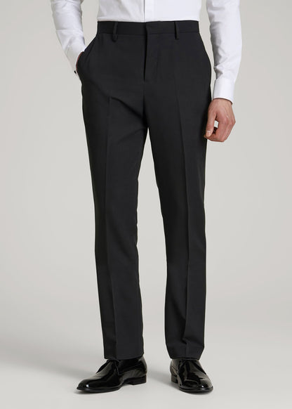 American Tall Men Tuxedo Pants for Tall Men in Black