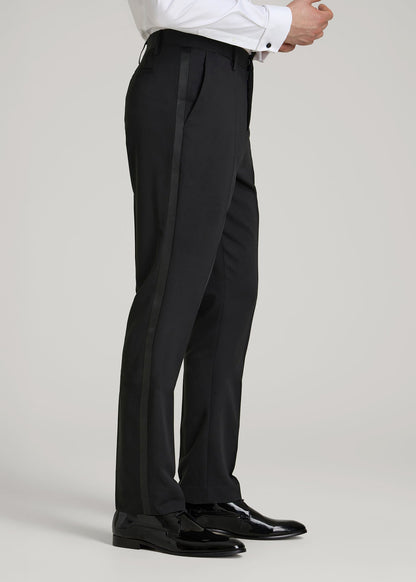 American Tall Men Tuxedo Pants for Tall Men in Black