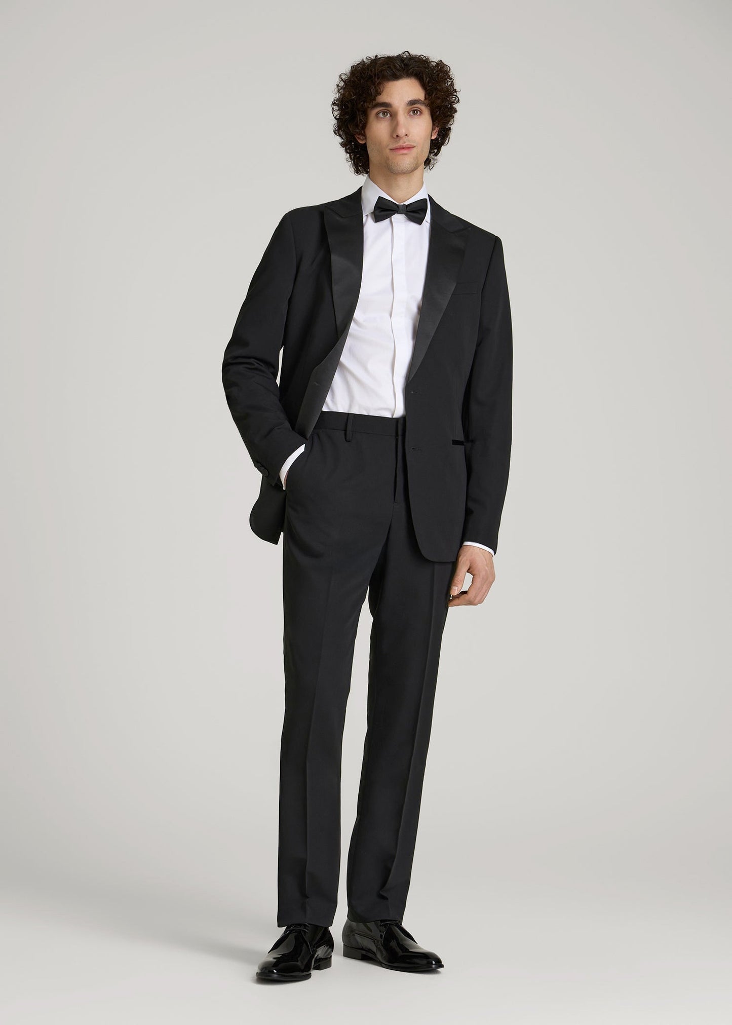 American Tall Men Tuxedo Pants for Tall Men in Black