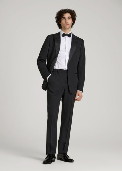 American Tall Men Tuxedo Pants for Tall Men in Black