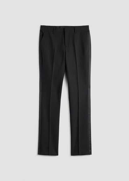 American Tall Men Tuxedo Pants for Tall Men in Black